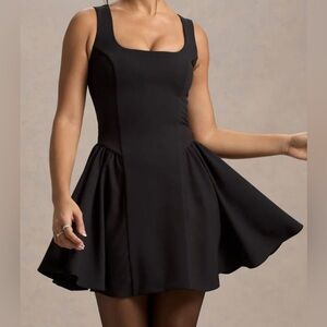 NWT Black Fit and Flare Mini Dress